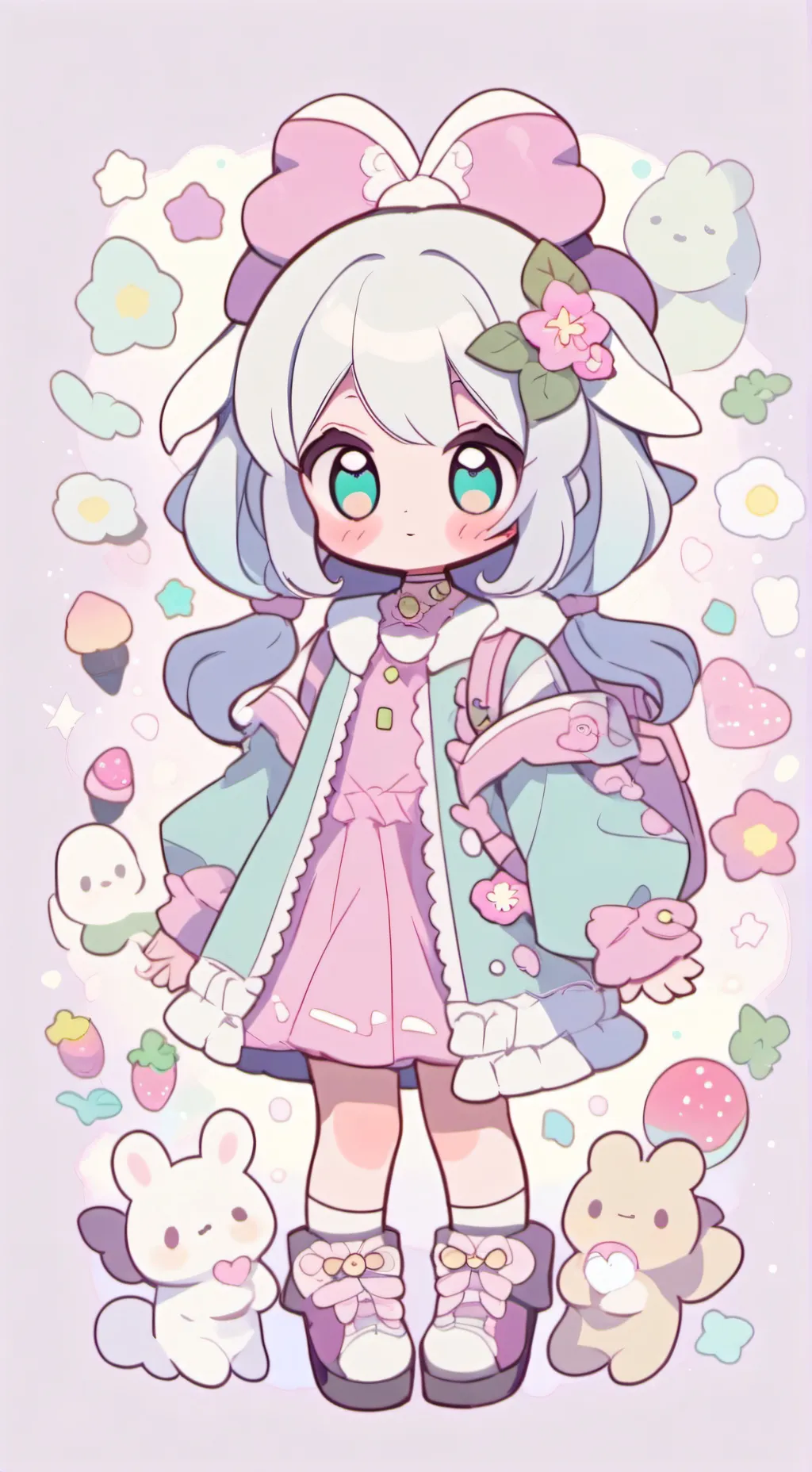 ai character: Demon slayer💗 background