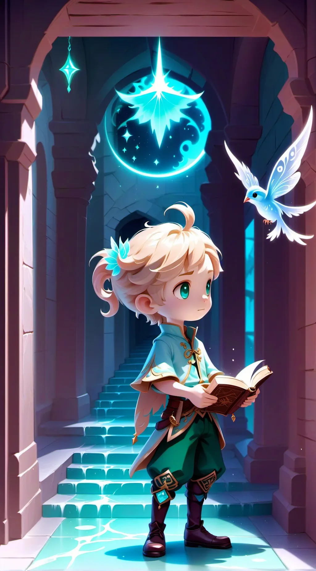 ai character: Odd squad meets MD background