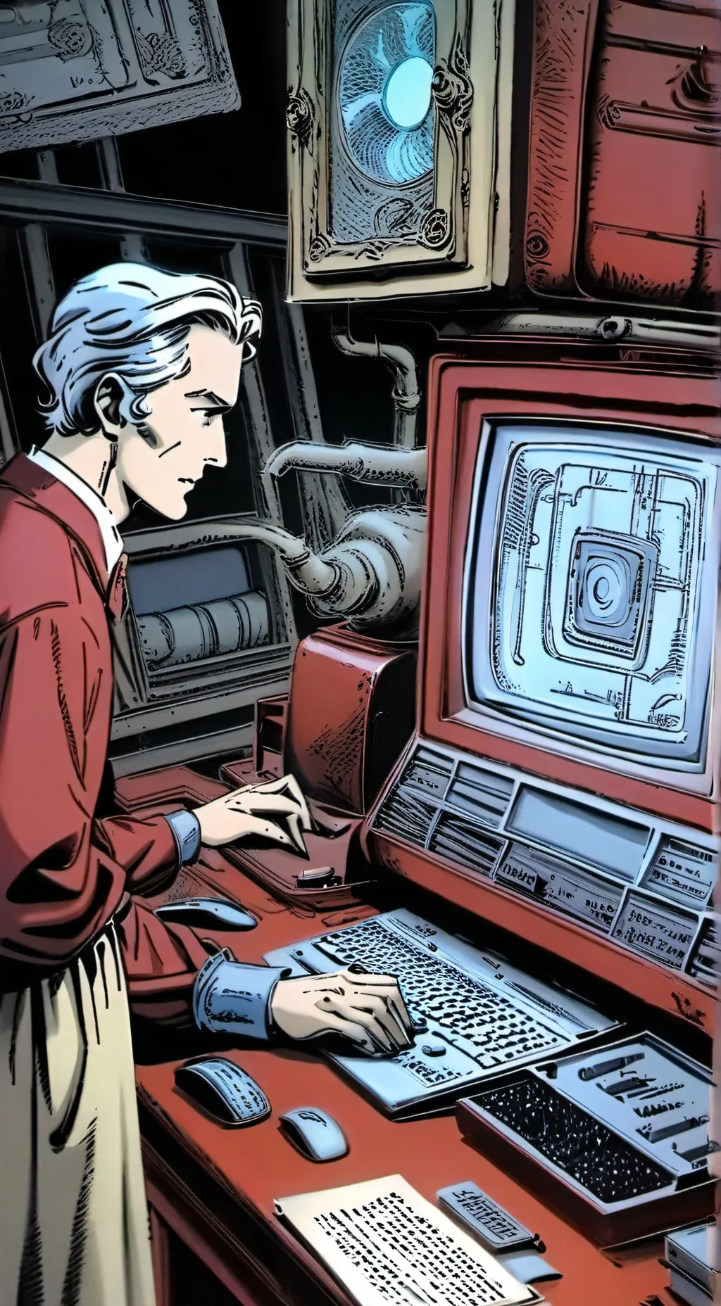 ai character: Mr fun computer background