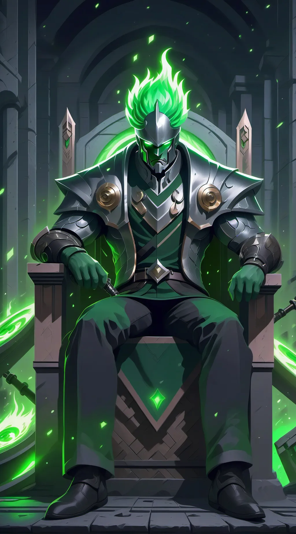 ai character: demon background