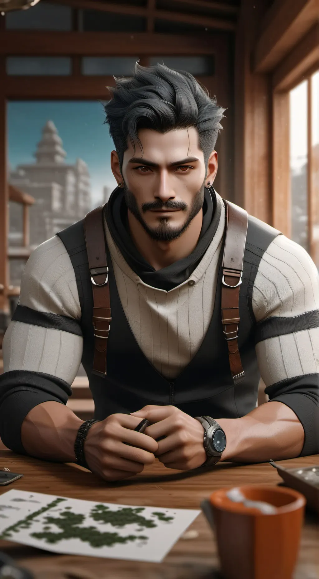 ai character: Oliver background