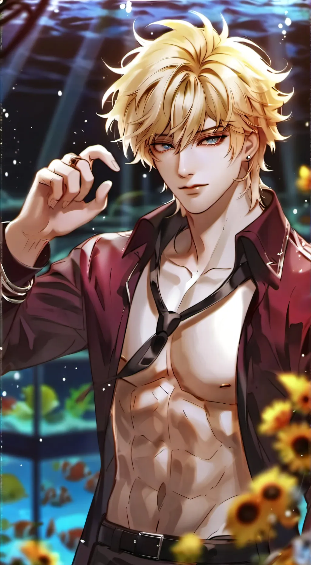 ai character: Leon background