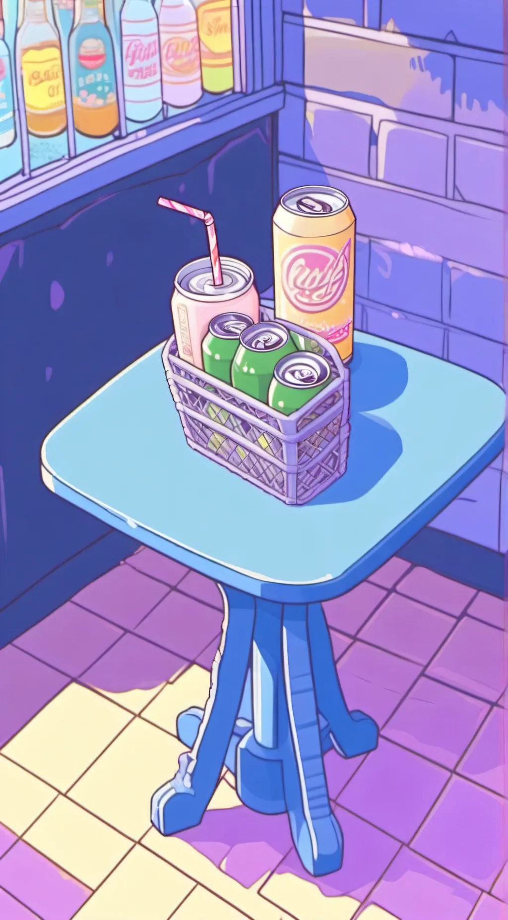 ai character: FAV drink guessing background