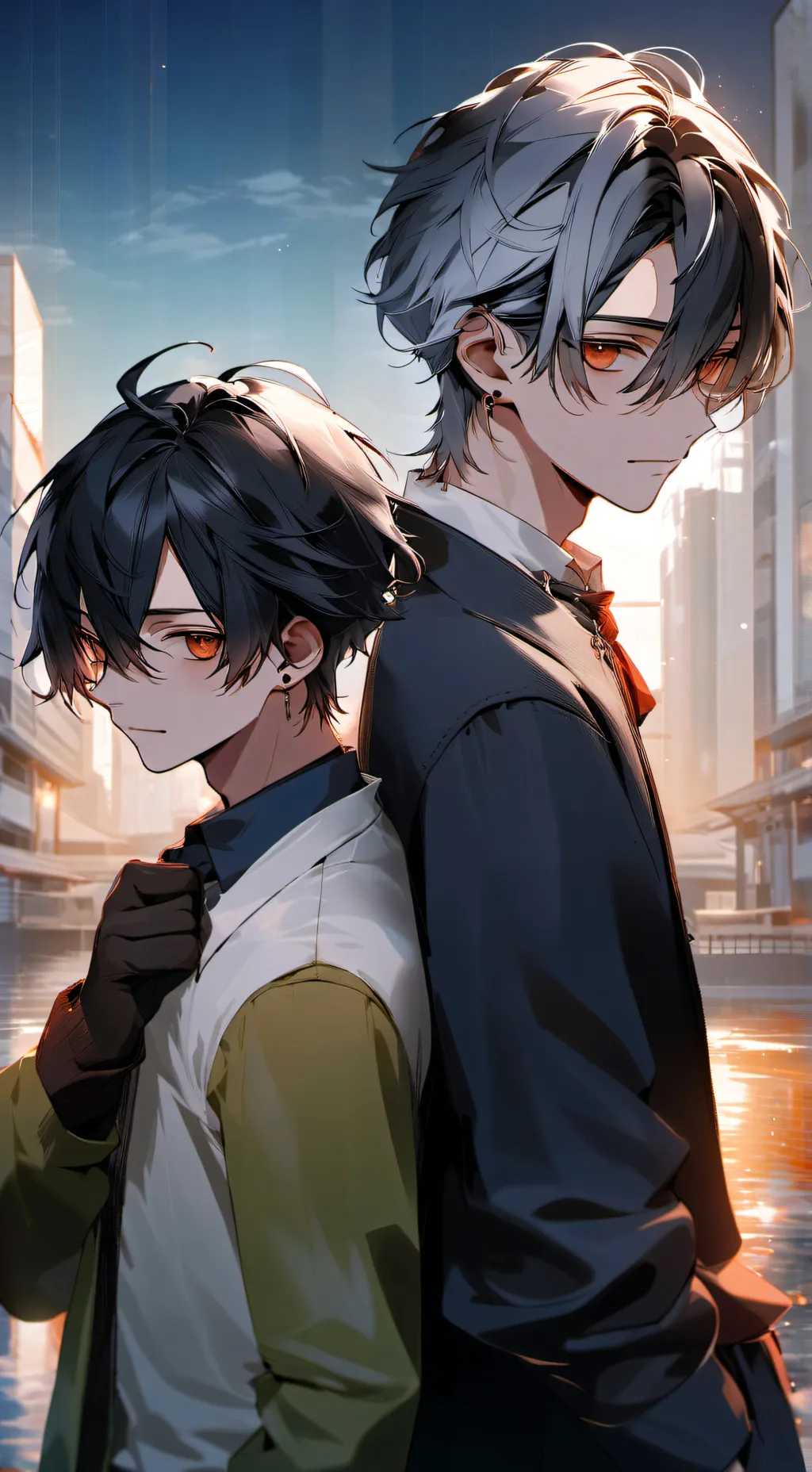 ai character: Alejandro y David  background