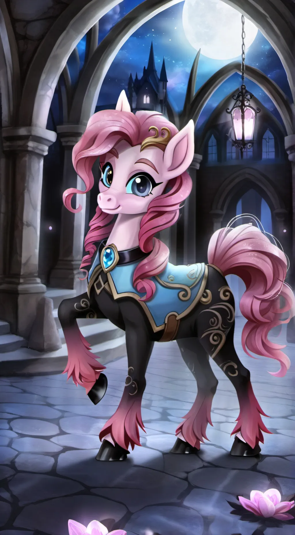 ai character: Pinkiepie>:D background