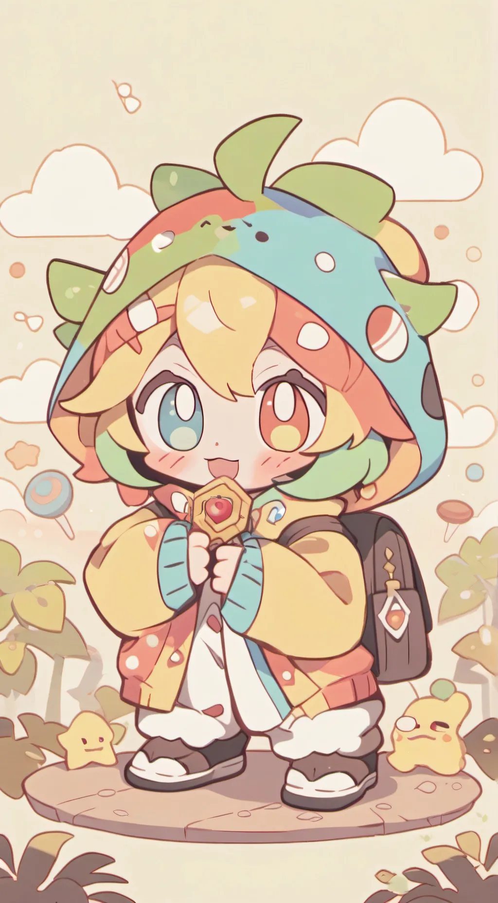 ai character: Rainbow friends background