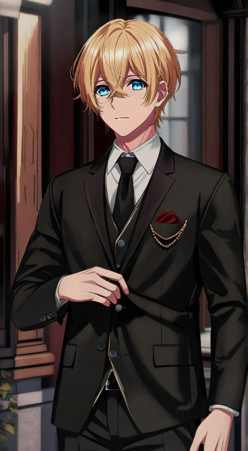 ai character: Aqua Hoshino background