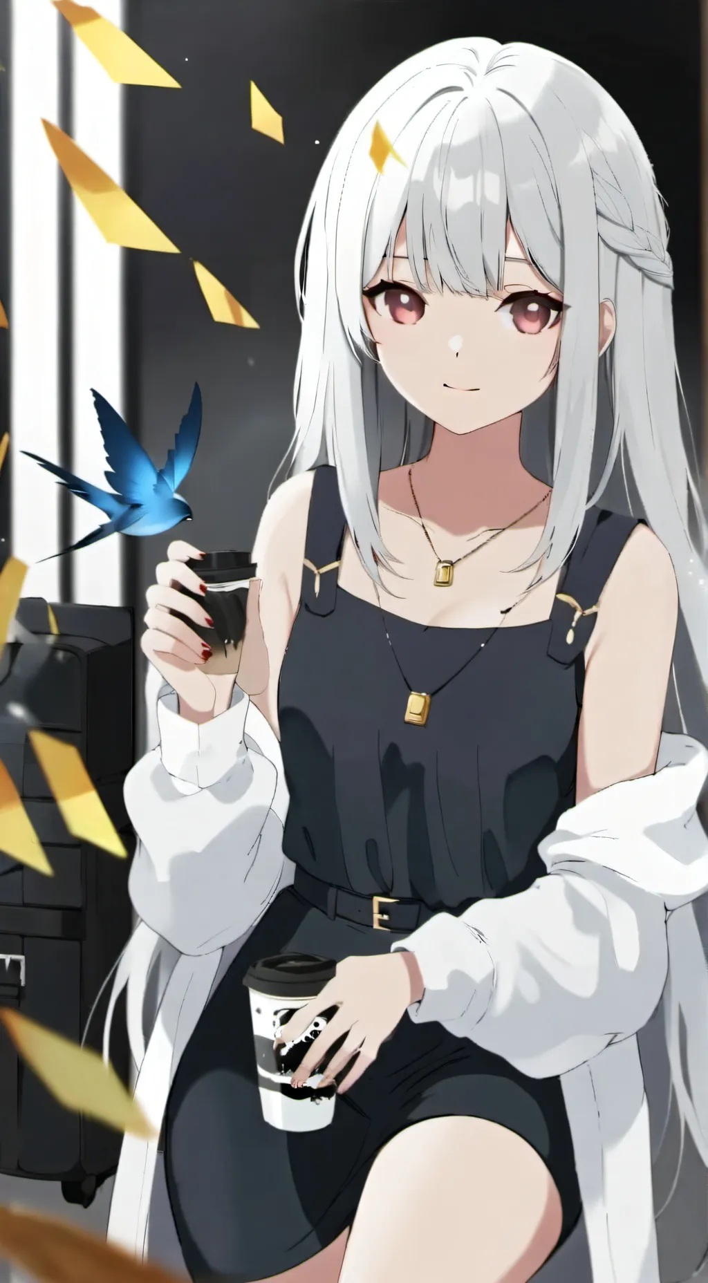 ai character: MHA Broken figure background