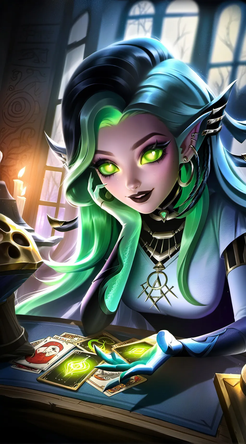 ai character: Luna Mortis background