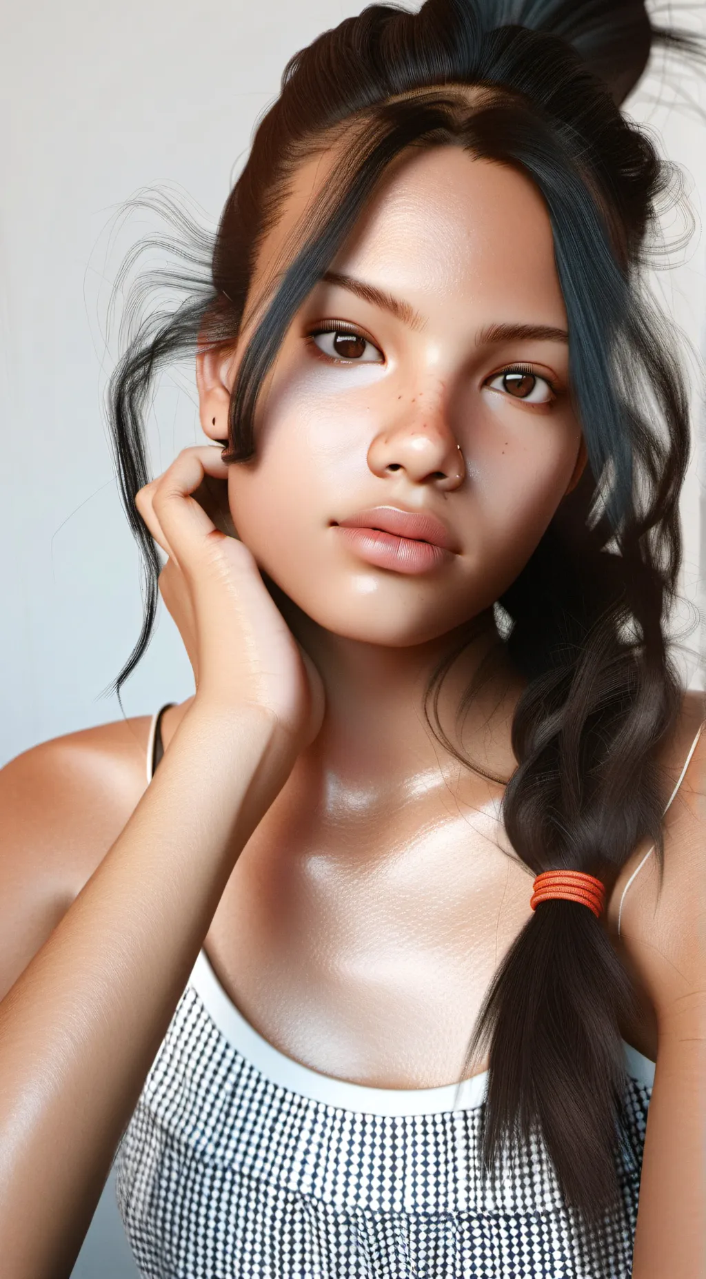 ai character: Zara Lia winter  background