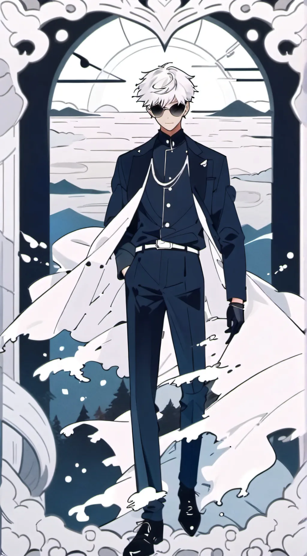 ai character: Satoru Gojo background