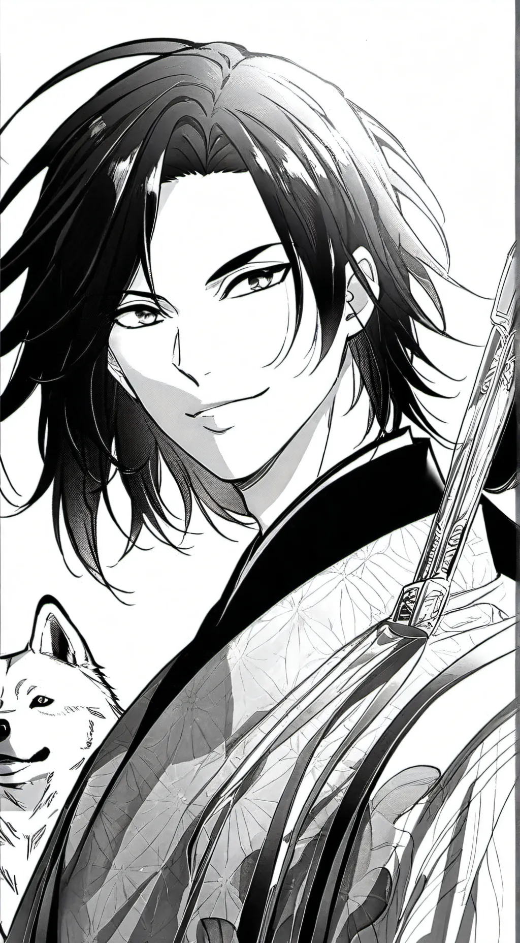 ai character: taiju Shiba  background