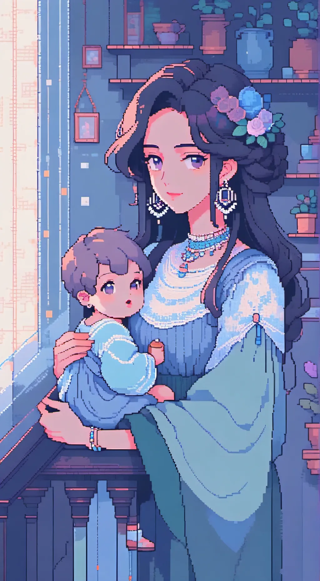 ai character: Pequeniñes dolores background