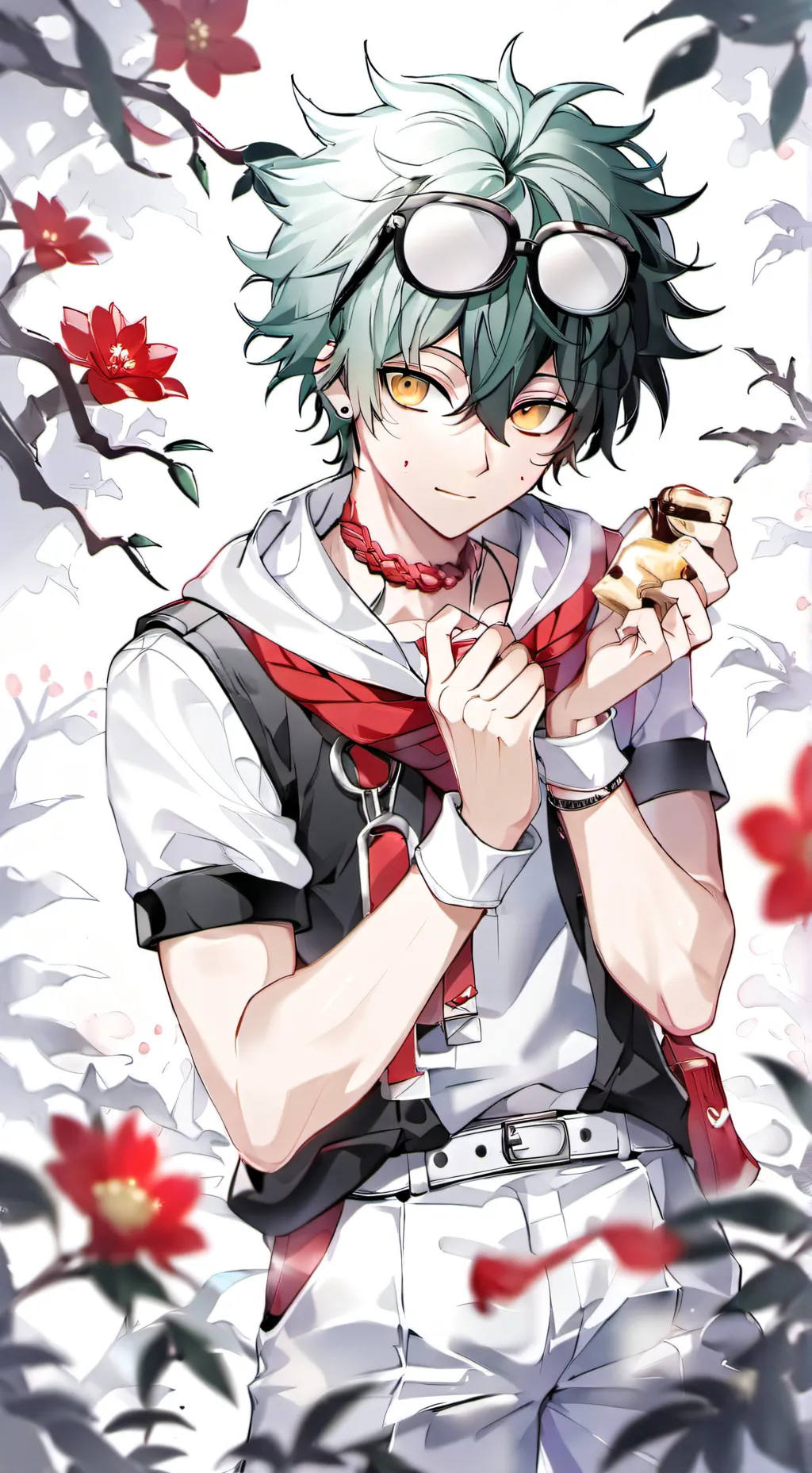 ai character: Walk in on BekuMHA background