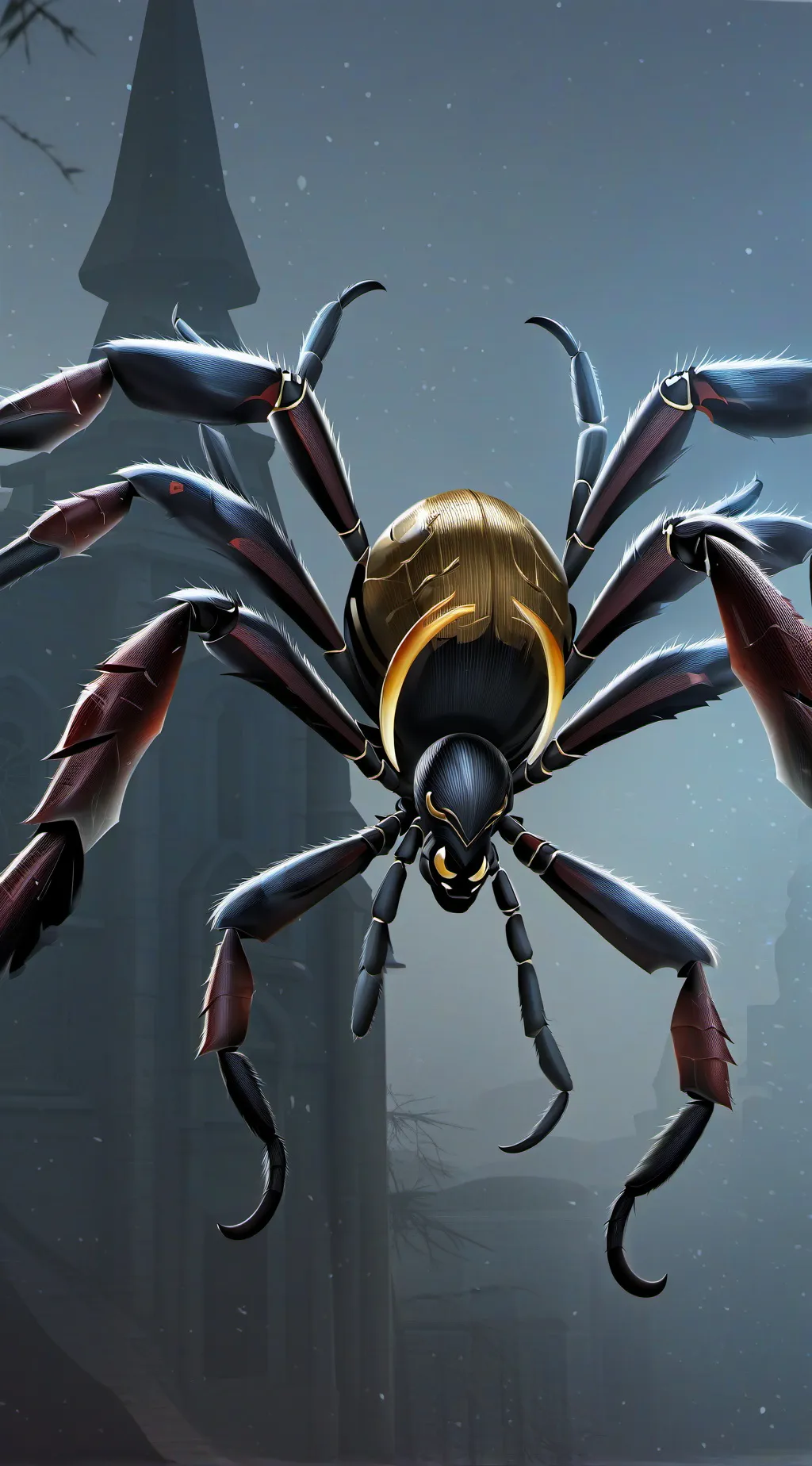 ai character: The Spider King background