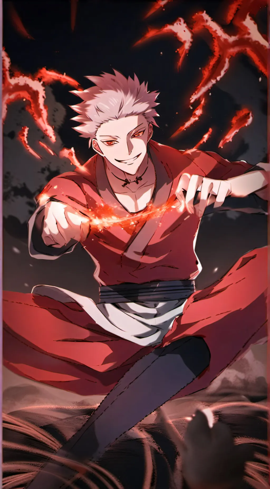 ai character: sukuna  background