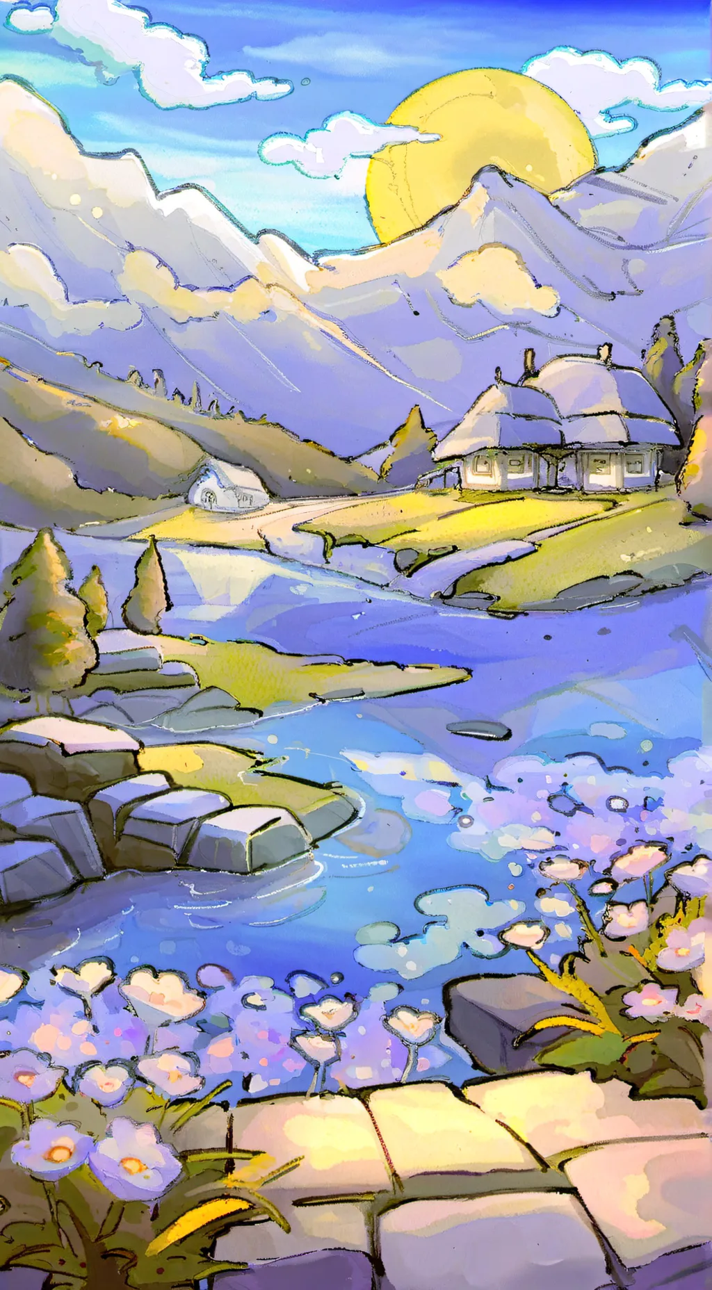 ai character: ethereal workshop background