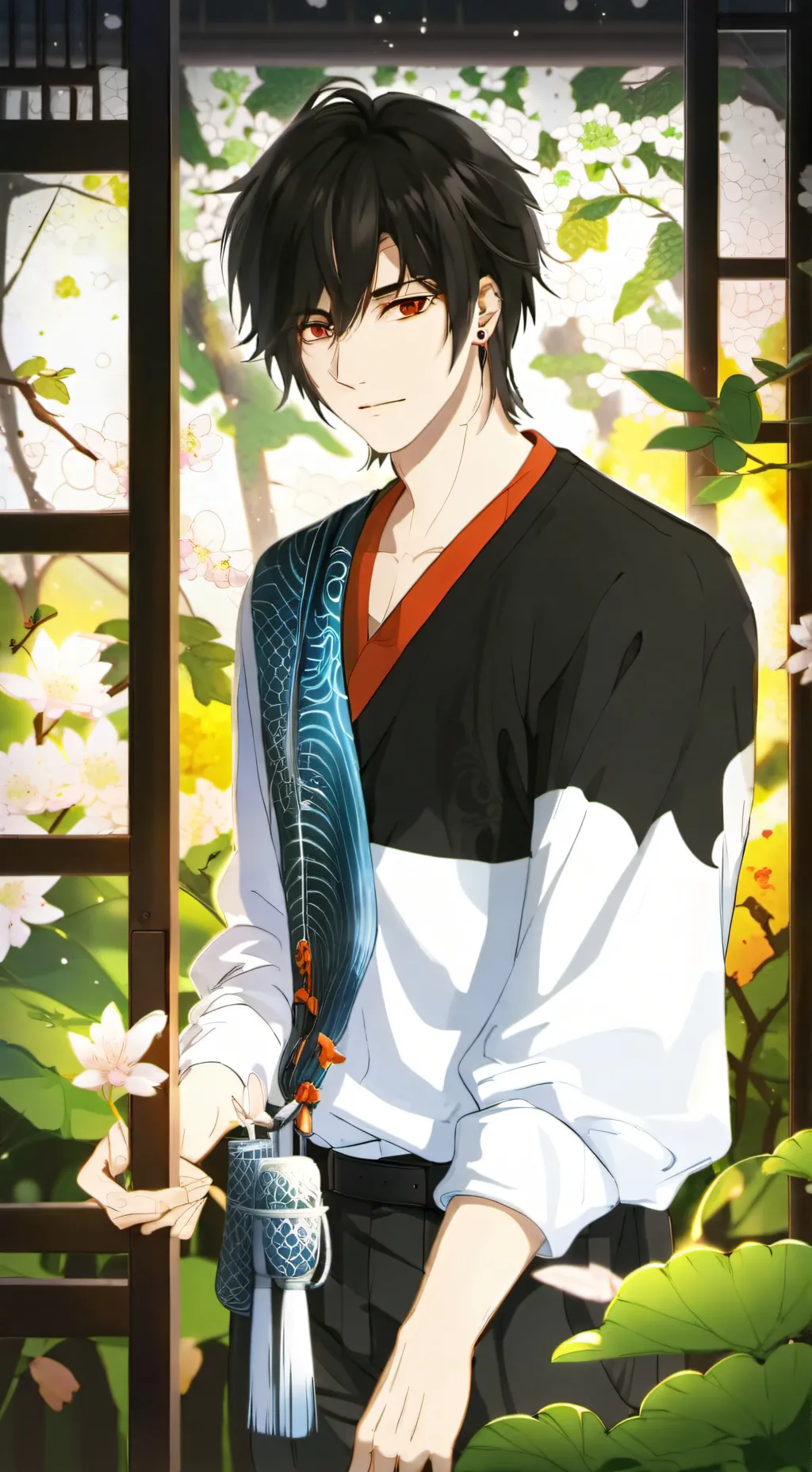 ai character: boy background