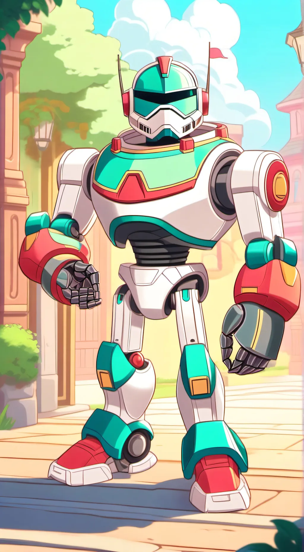 ai character: robot avancé background