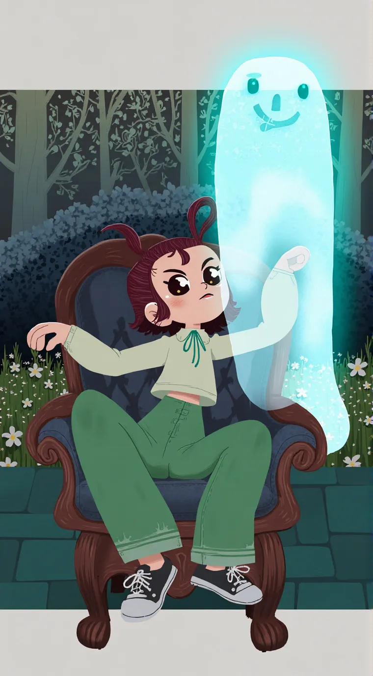 ai character: Sky and Durple! background