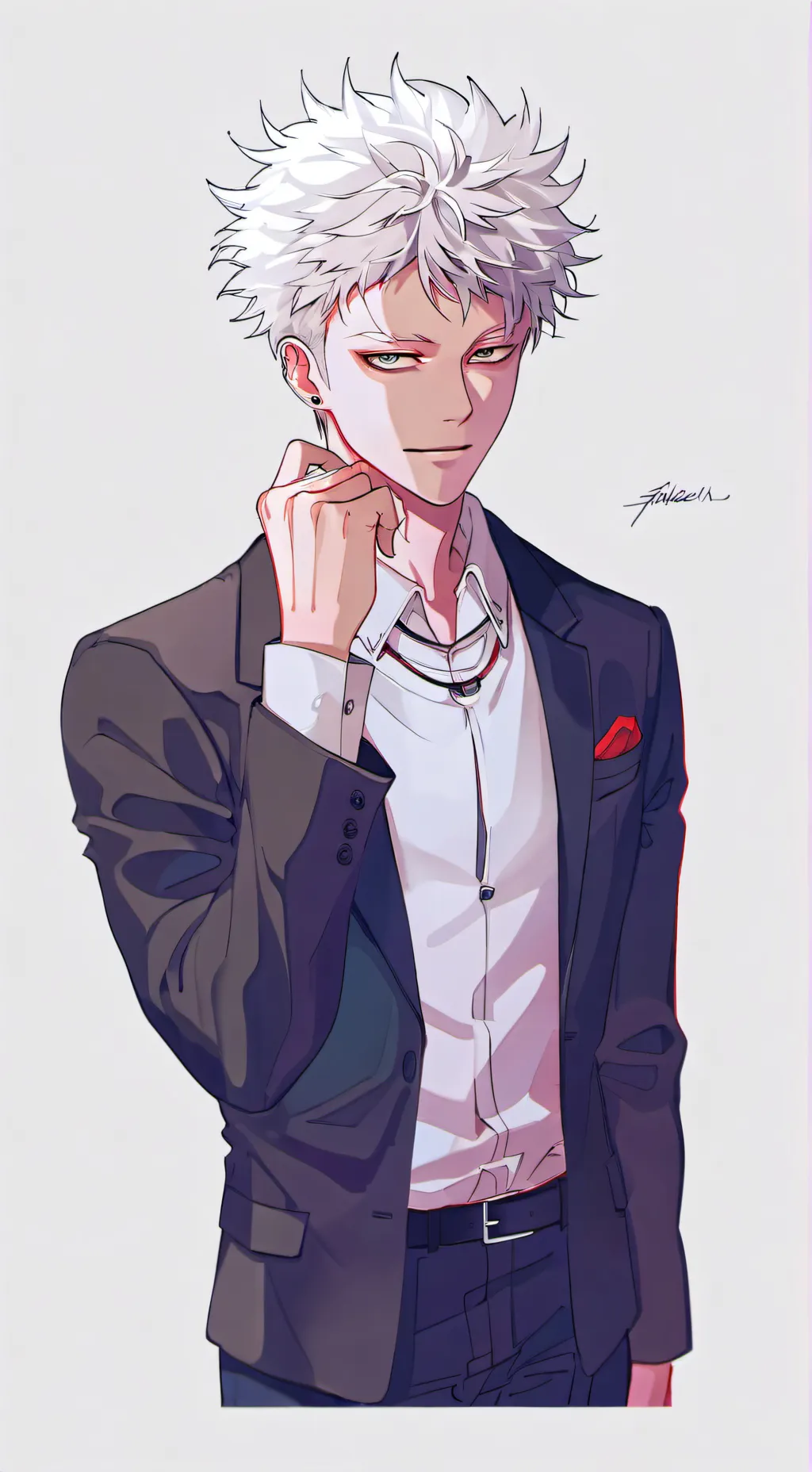 ai character: Gojo satoru background