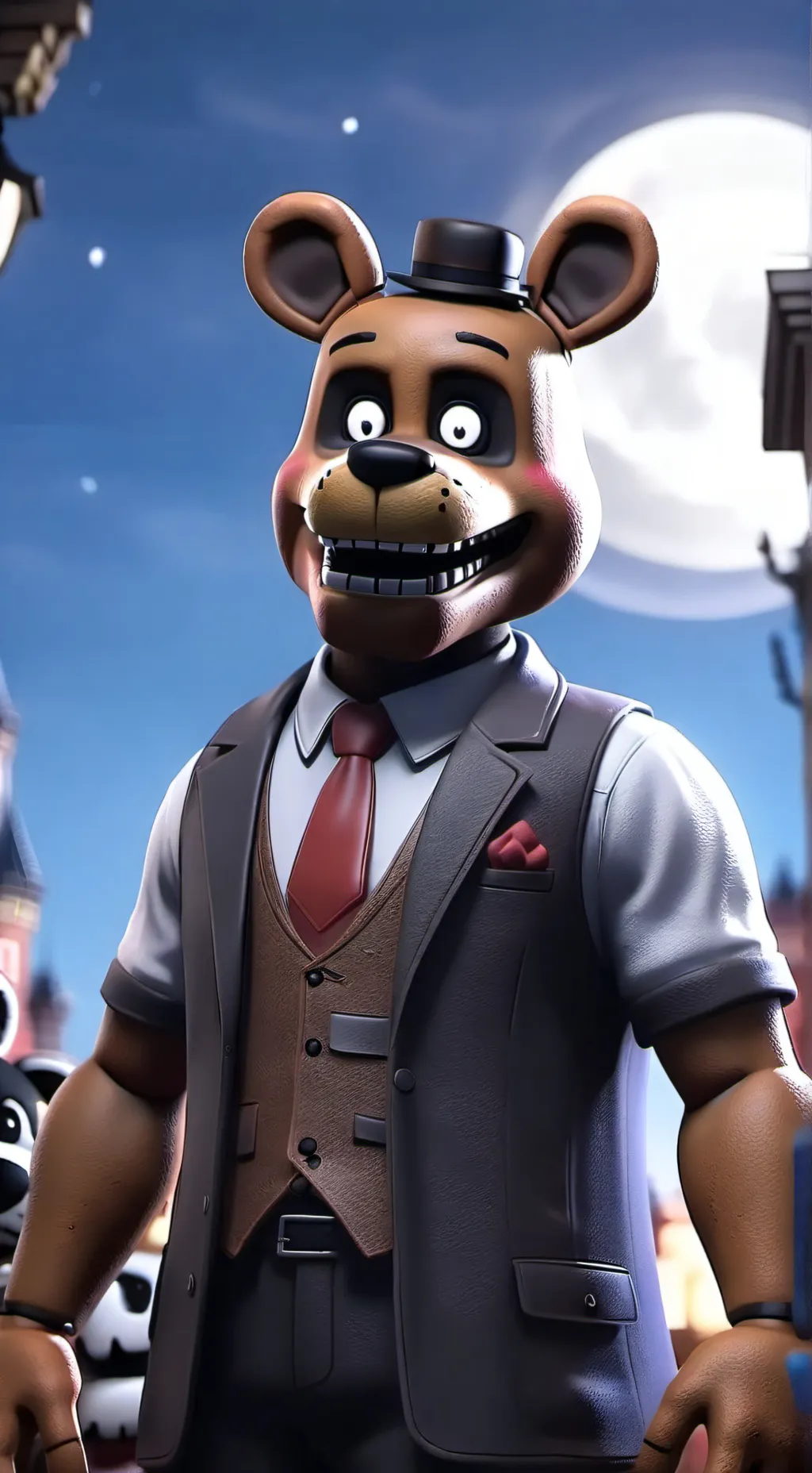 ai character: FNAF WORLD  background