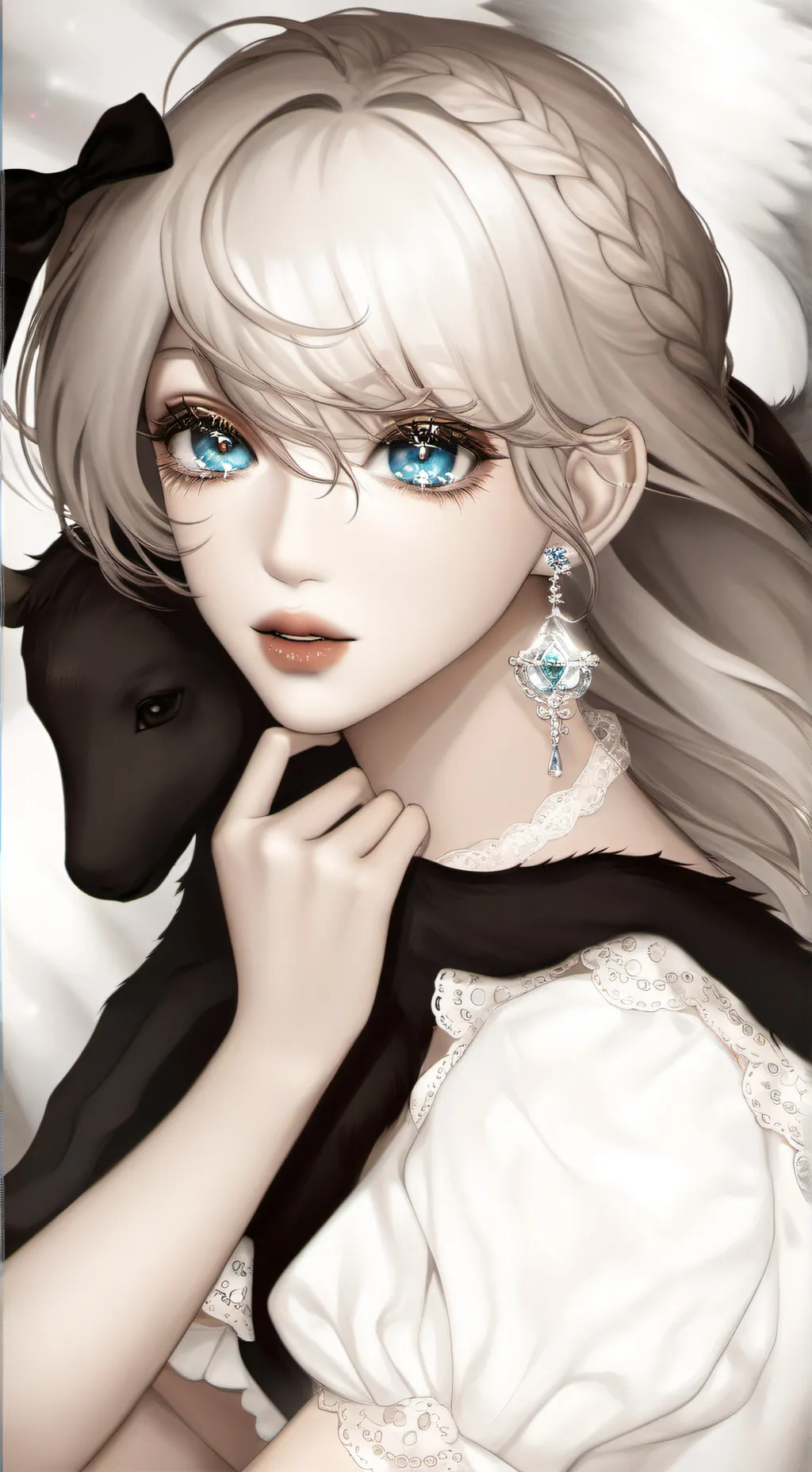 ai character: santa's daughter background