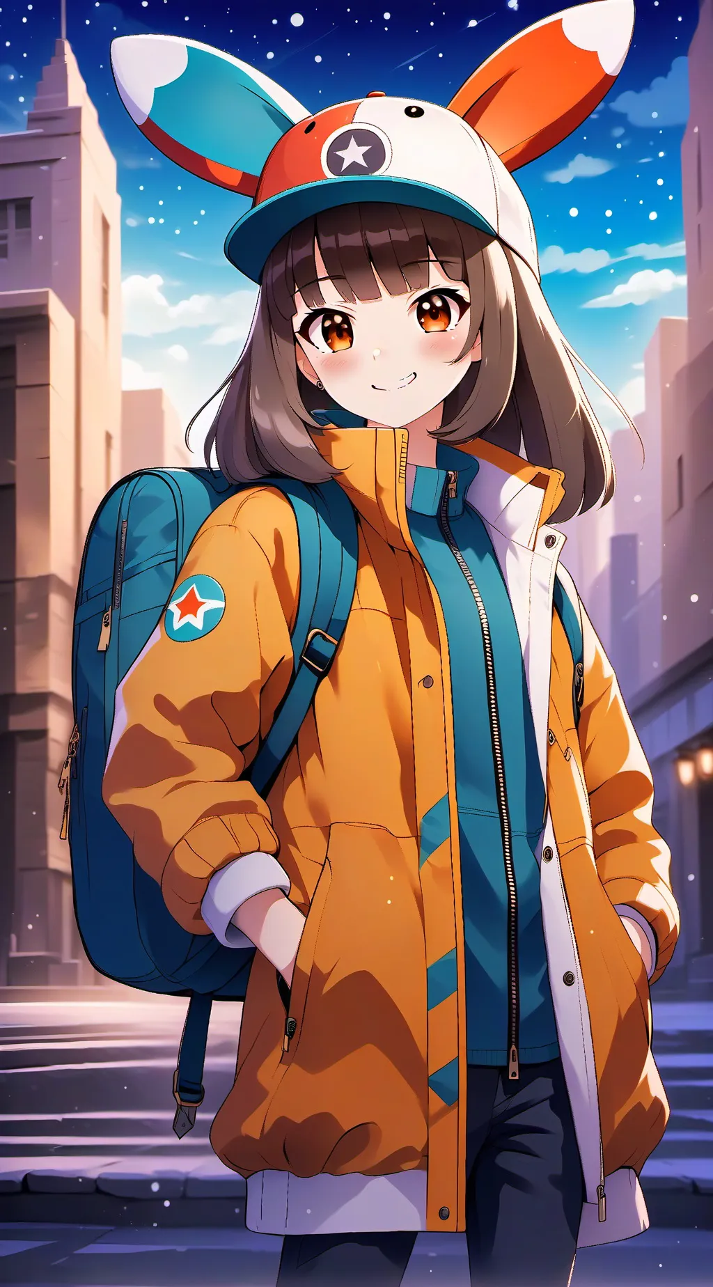 ai character: starvtuber y emi background