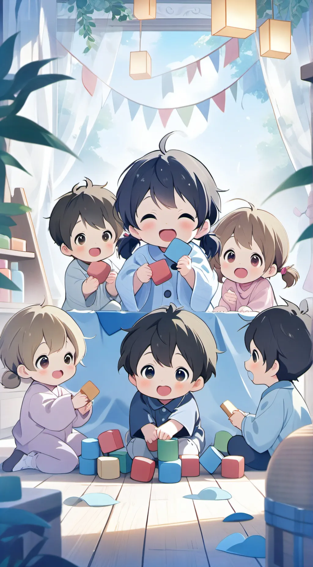 ai character: babies background