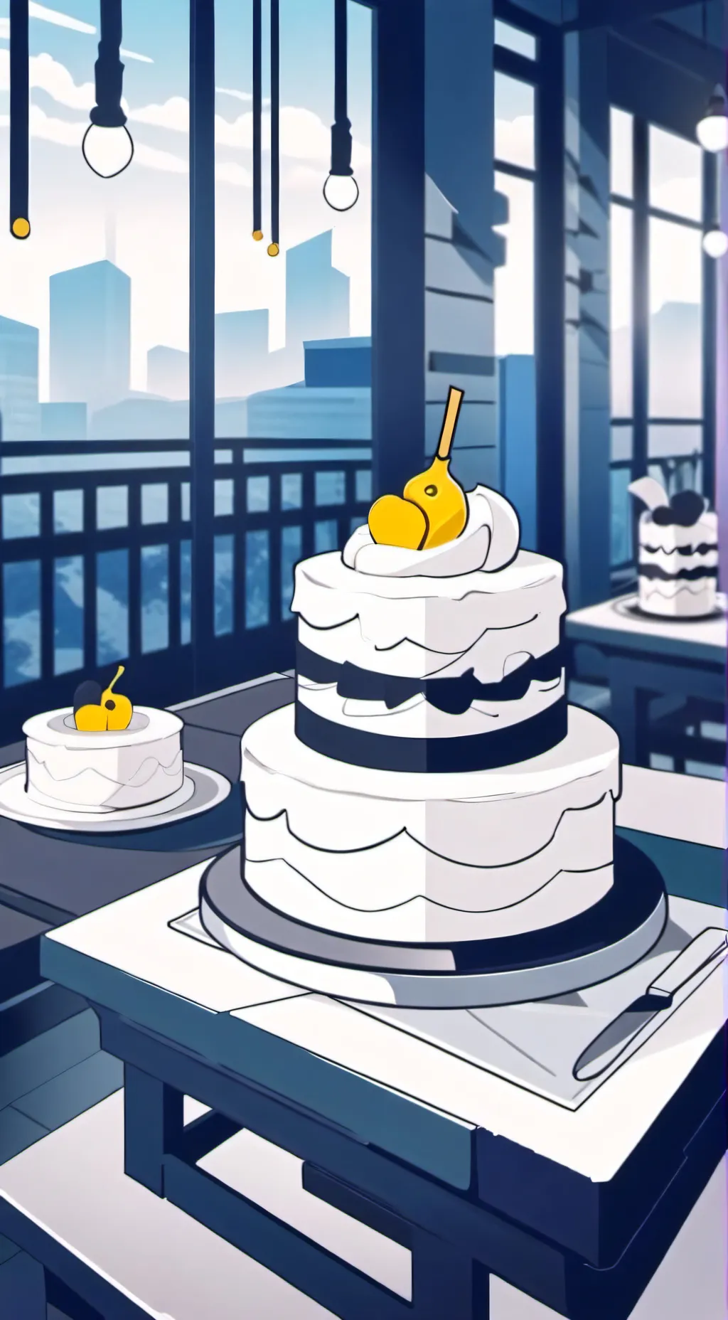 ai character: Rblx Make a CakeRP background