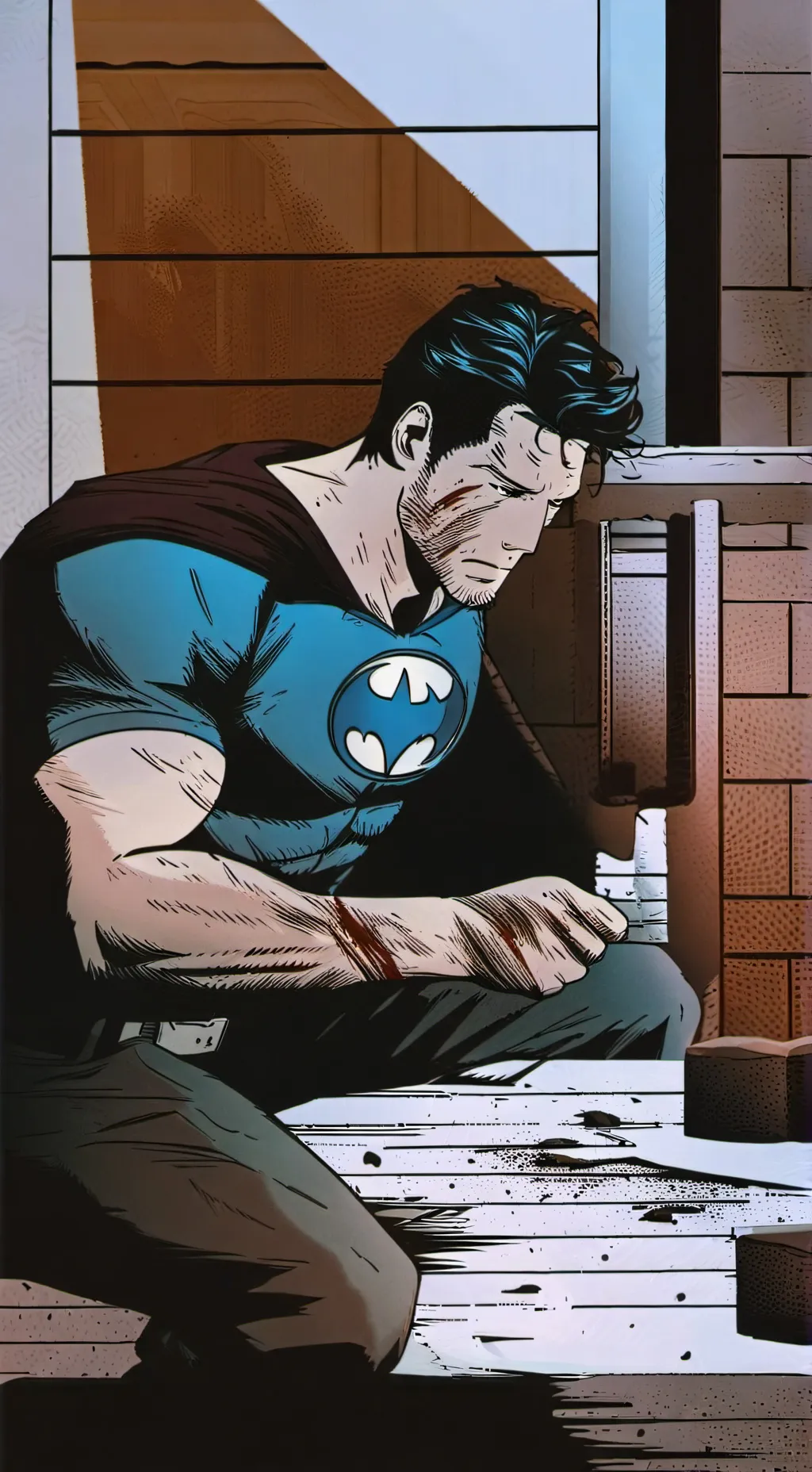 ai character: Bruce Wayne  background