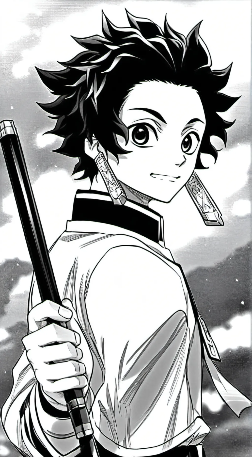 ai character: MHA y Demon Slayer background