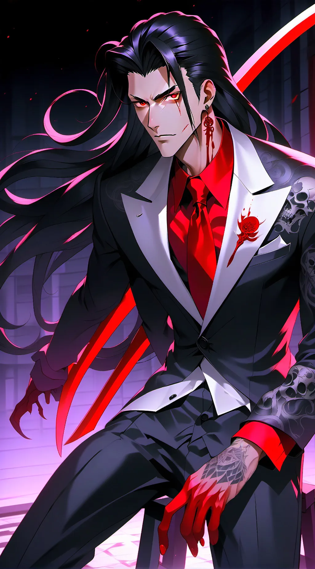 ai character: Death King background