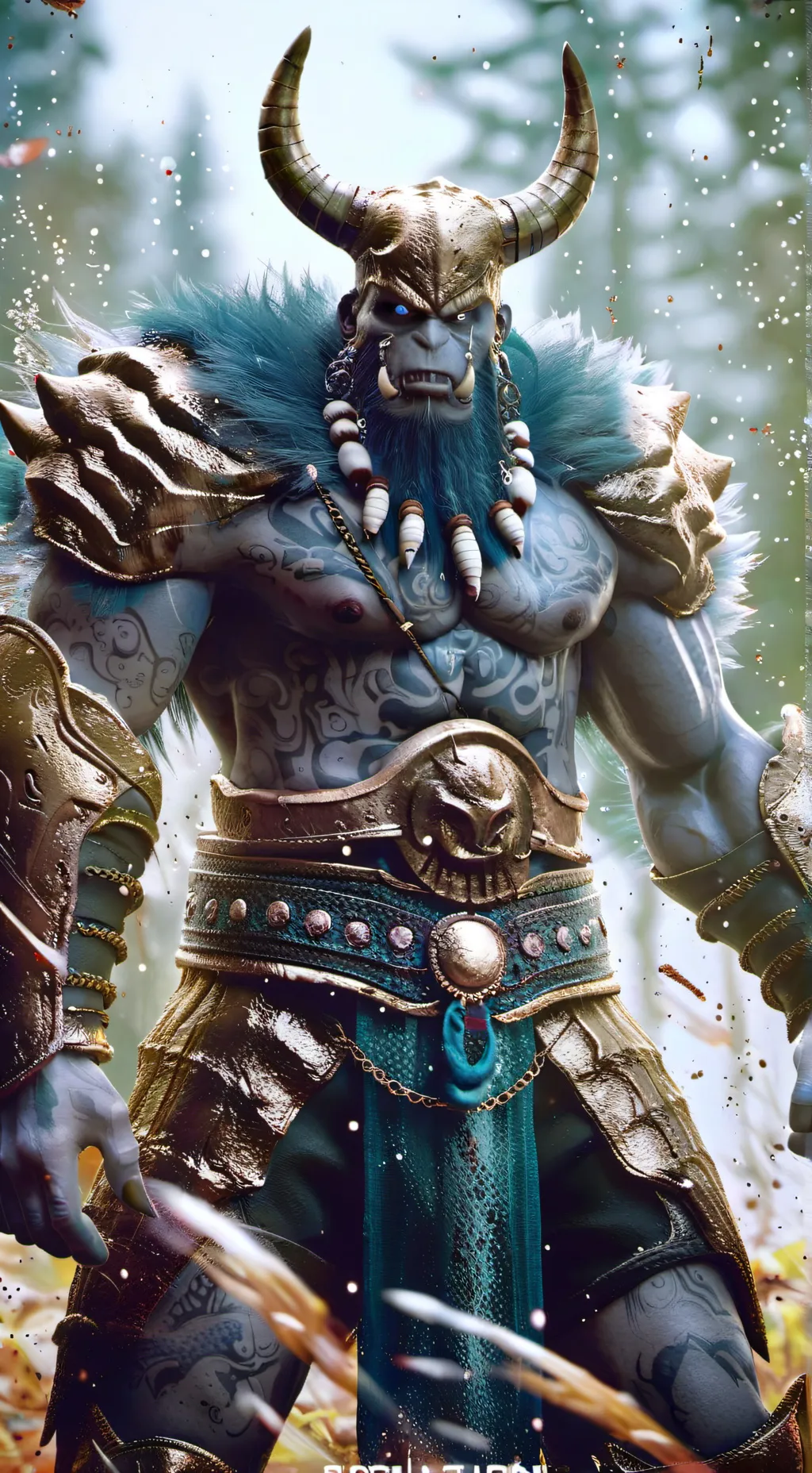 ai character: monstruo guerrero background