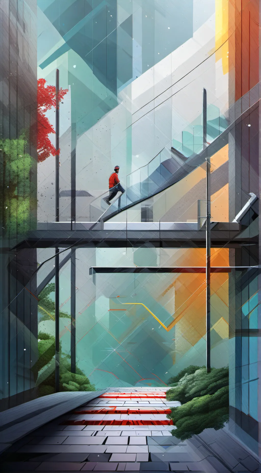 ai character: Double hearted background