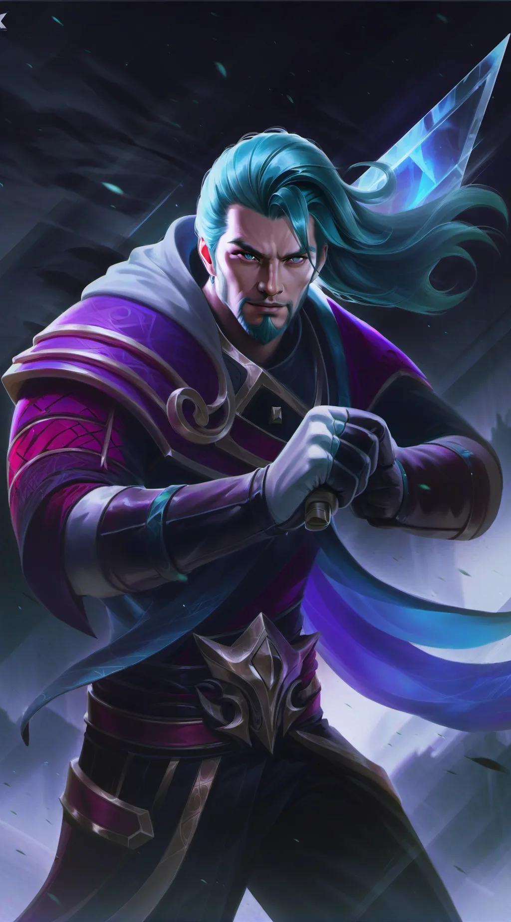 ai character: lace background