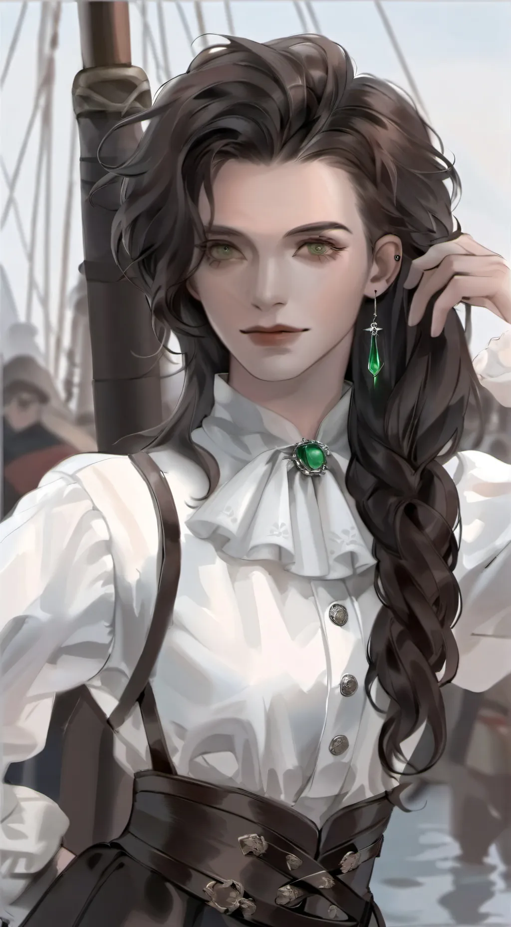 ai character: -Captain Aether- background