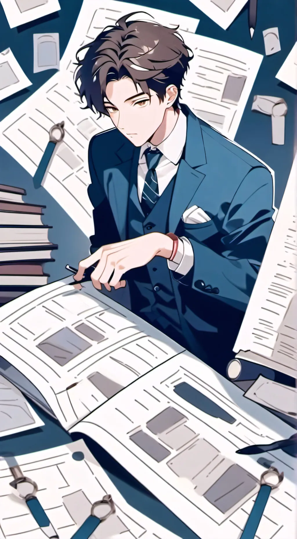 ai character: Cristo background