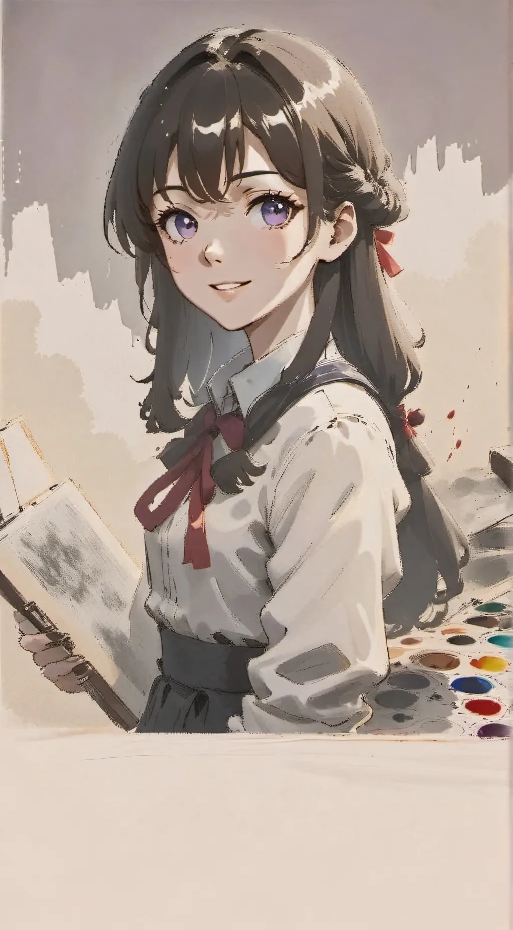 ai character: Hikari background