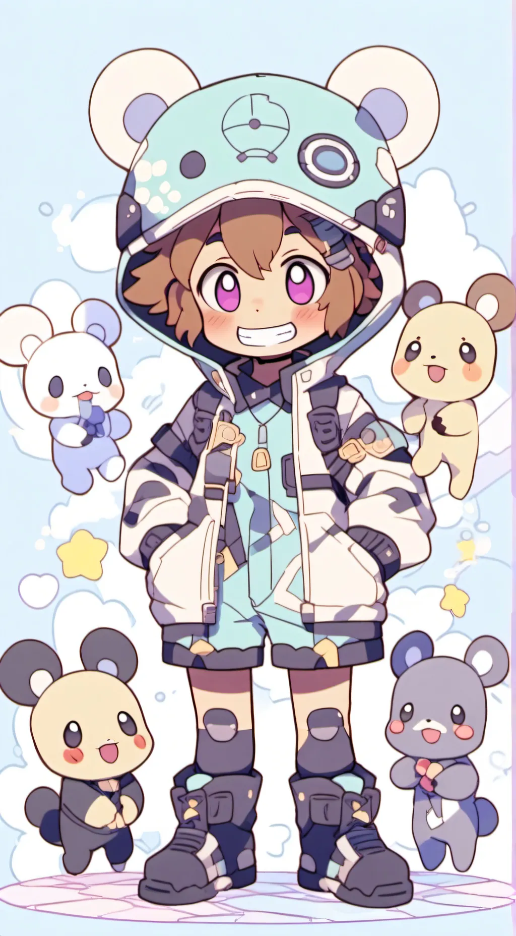 ai character: withered freddy  background