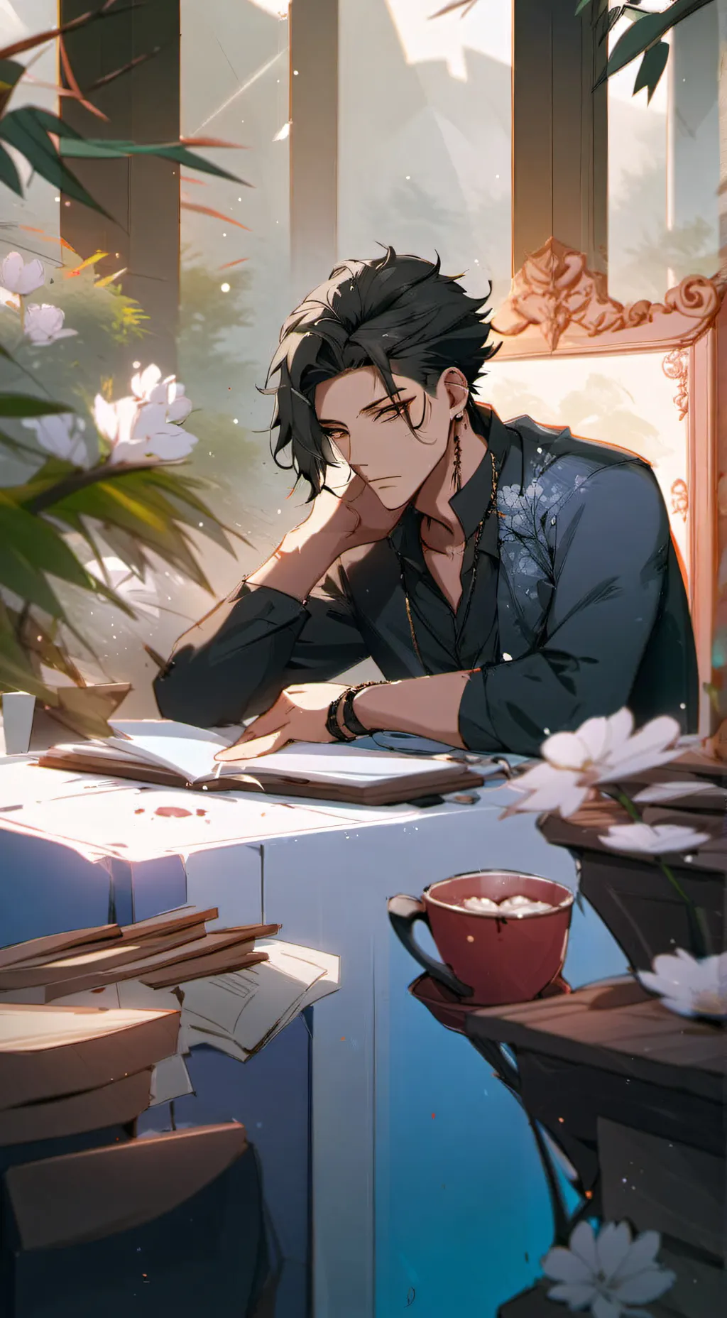 ai character: Elijah  background