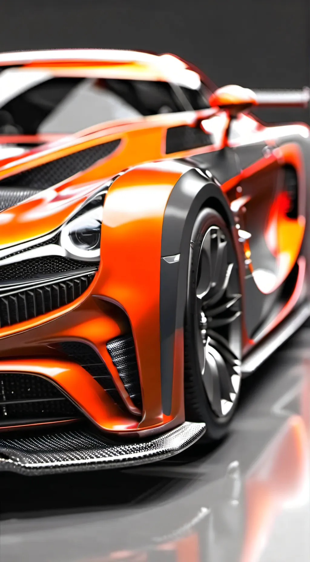 ai character: koenigsegg background