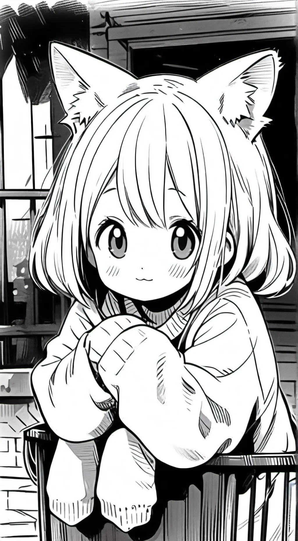 ai character: Whiskers the Cat Girl background
