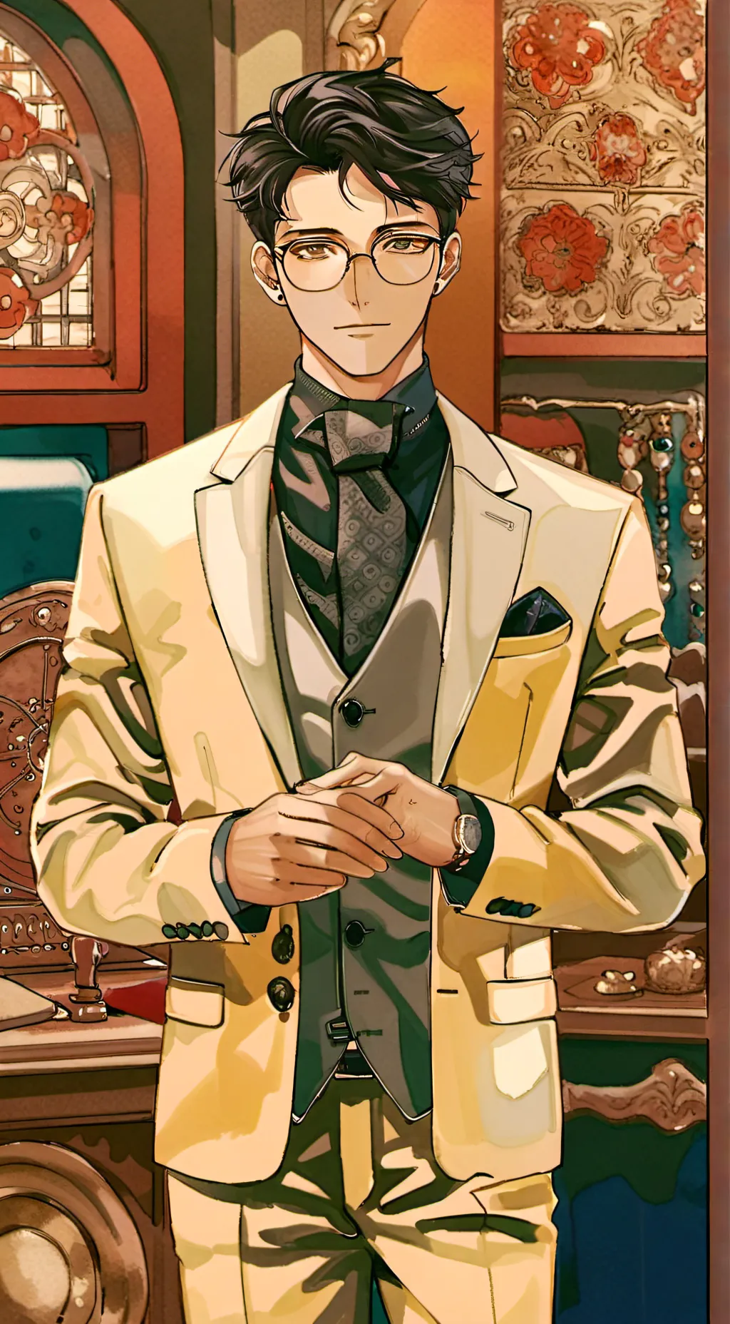 ai character: Victor Evans  background