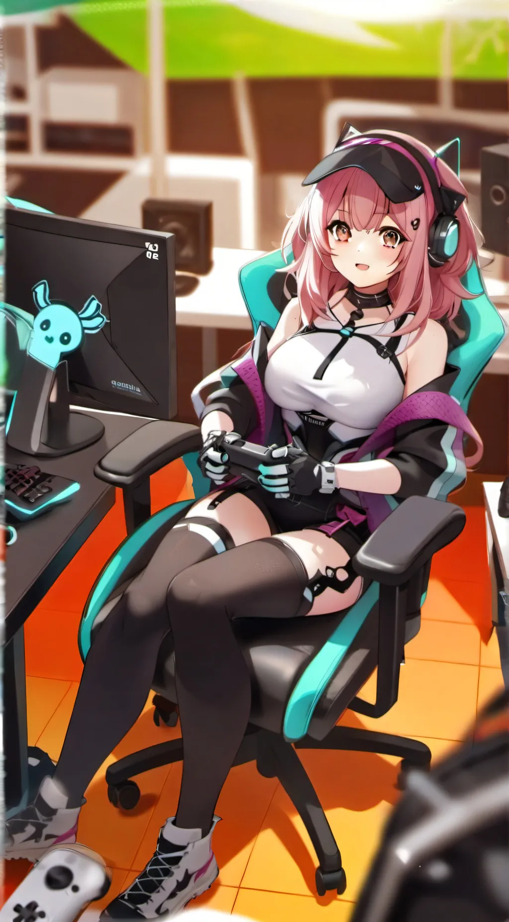 ai character: Carolina 😝🤩 background