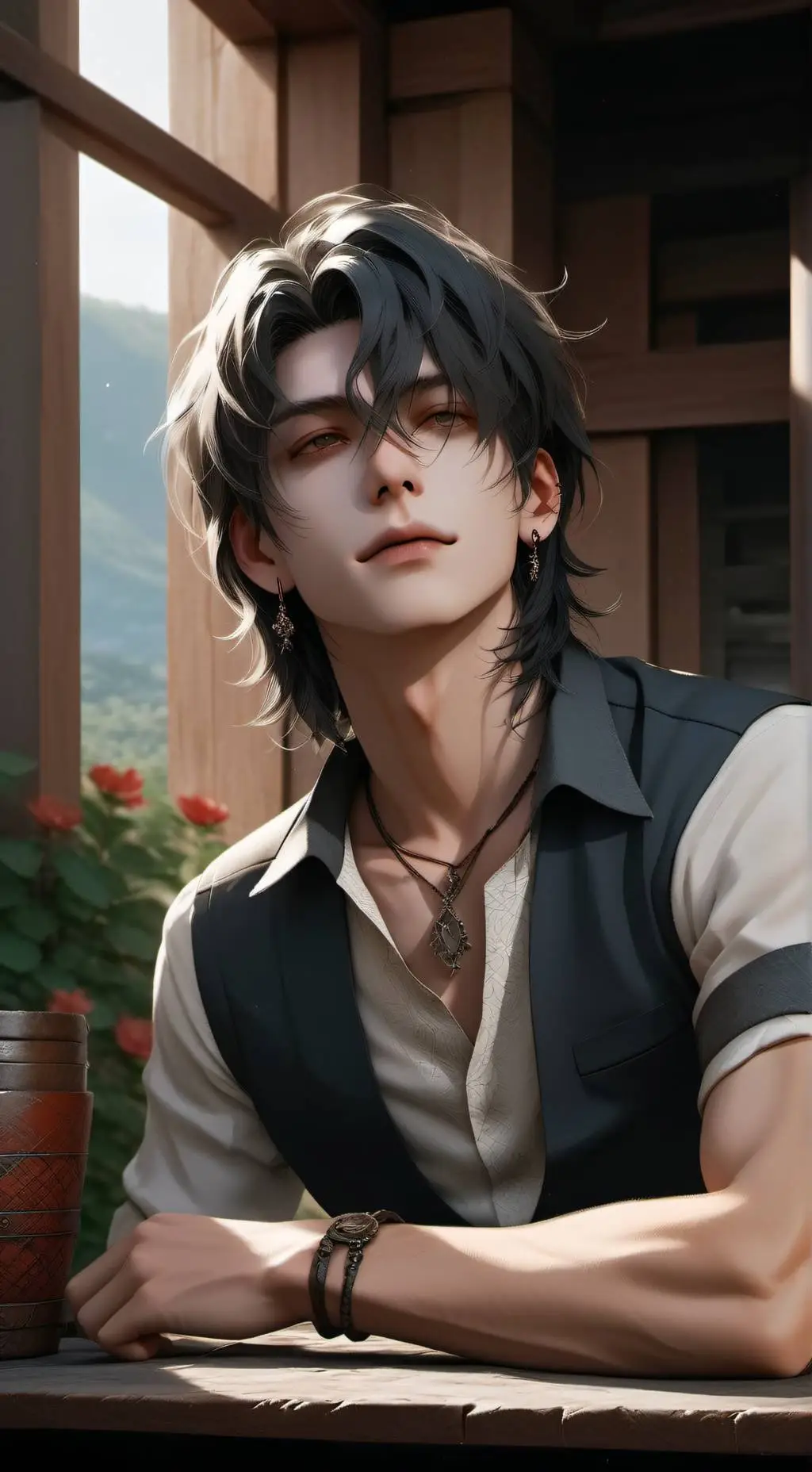 ai character: Mayk background