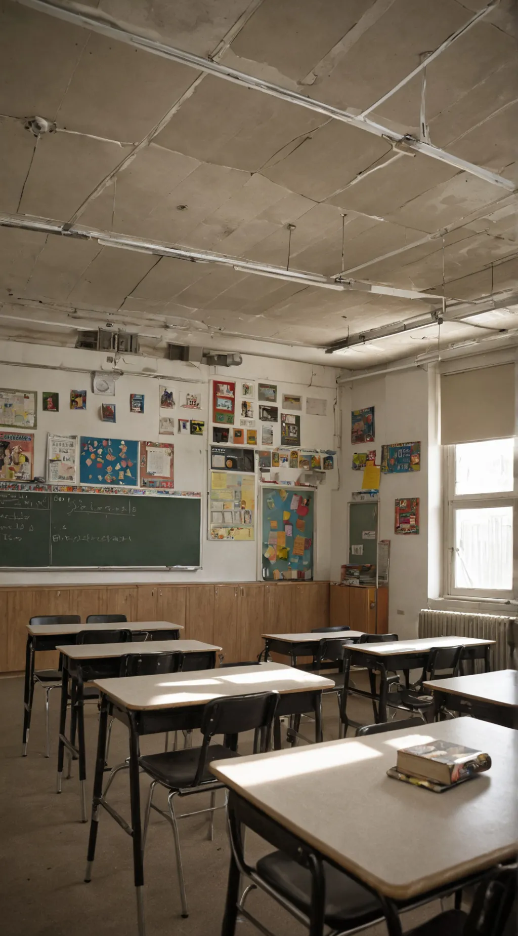 ai character: classroom background