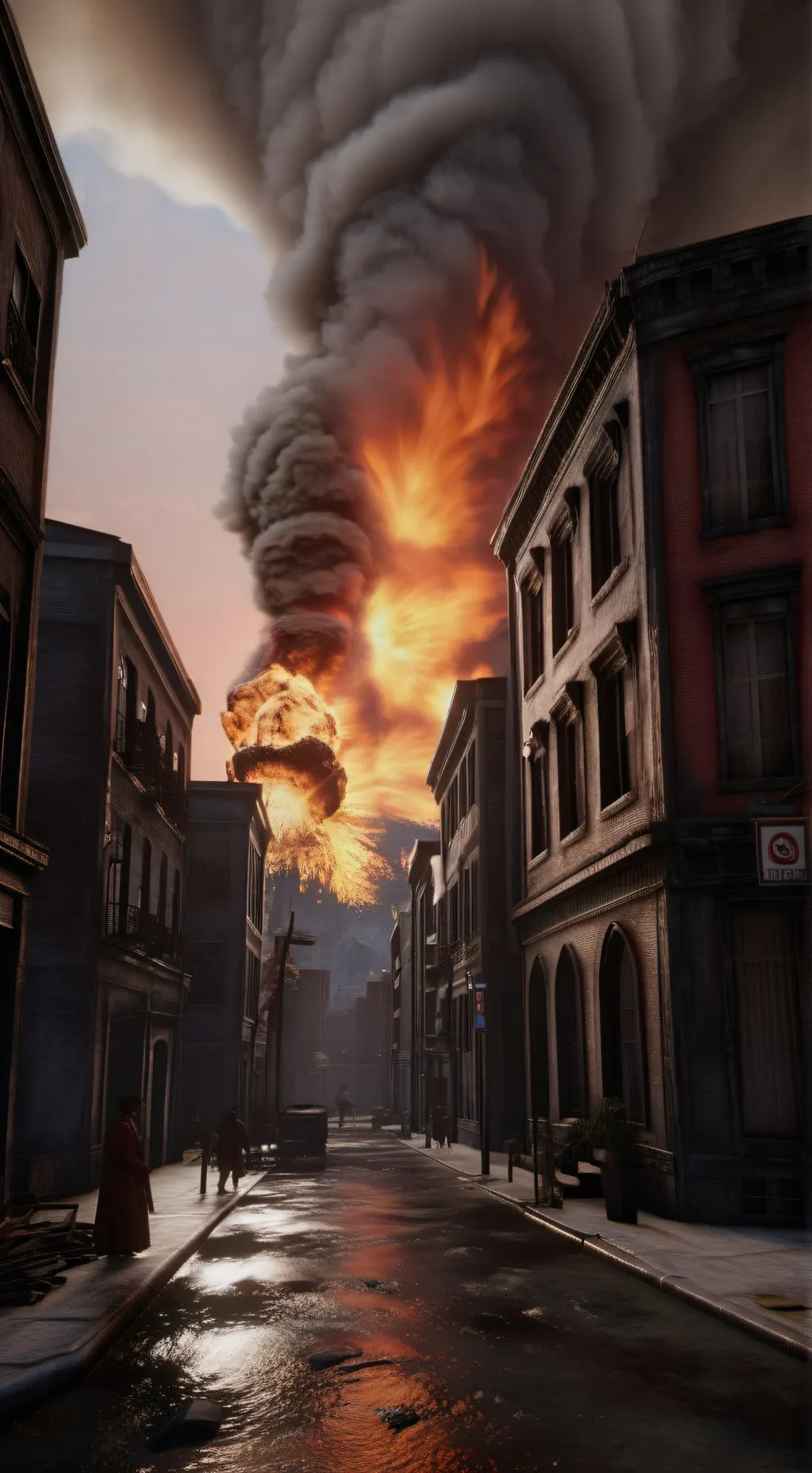 ai character: end of the world background