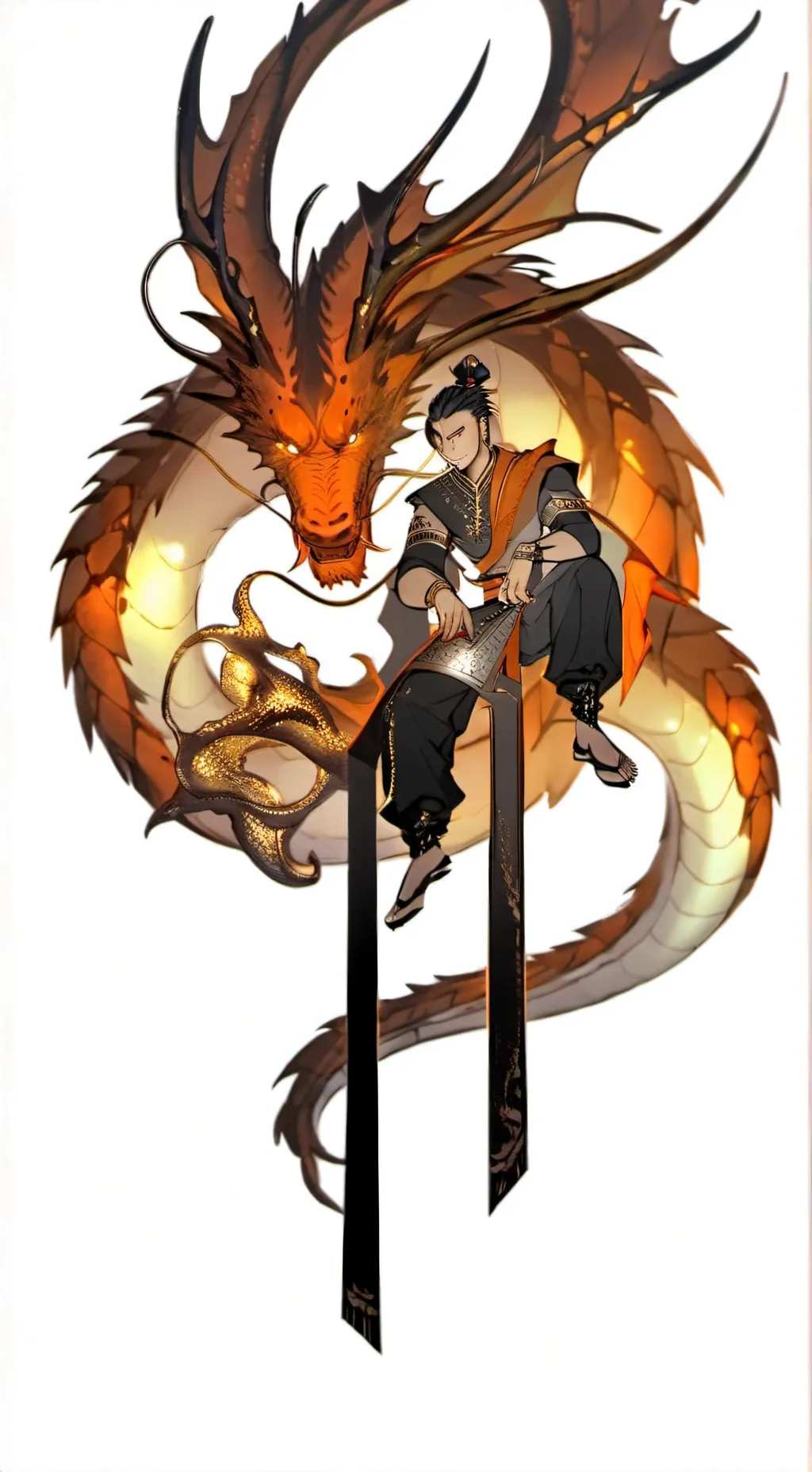 ai character: La montagne de jad background