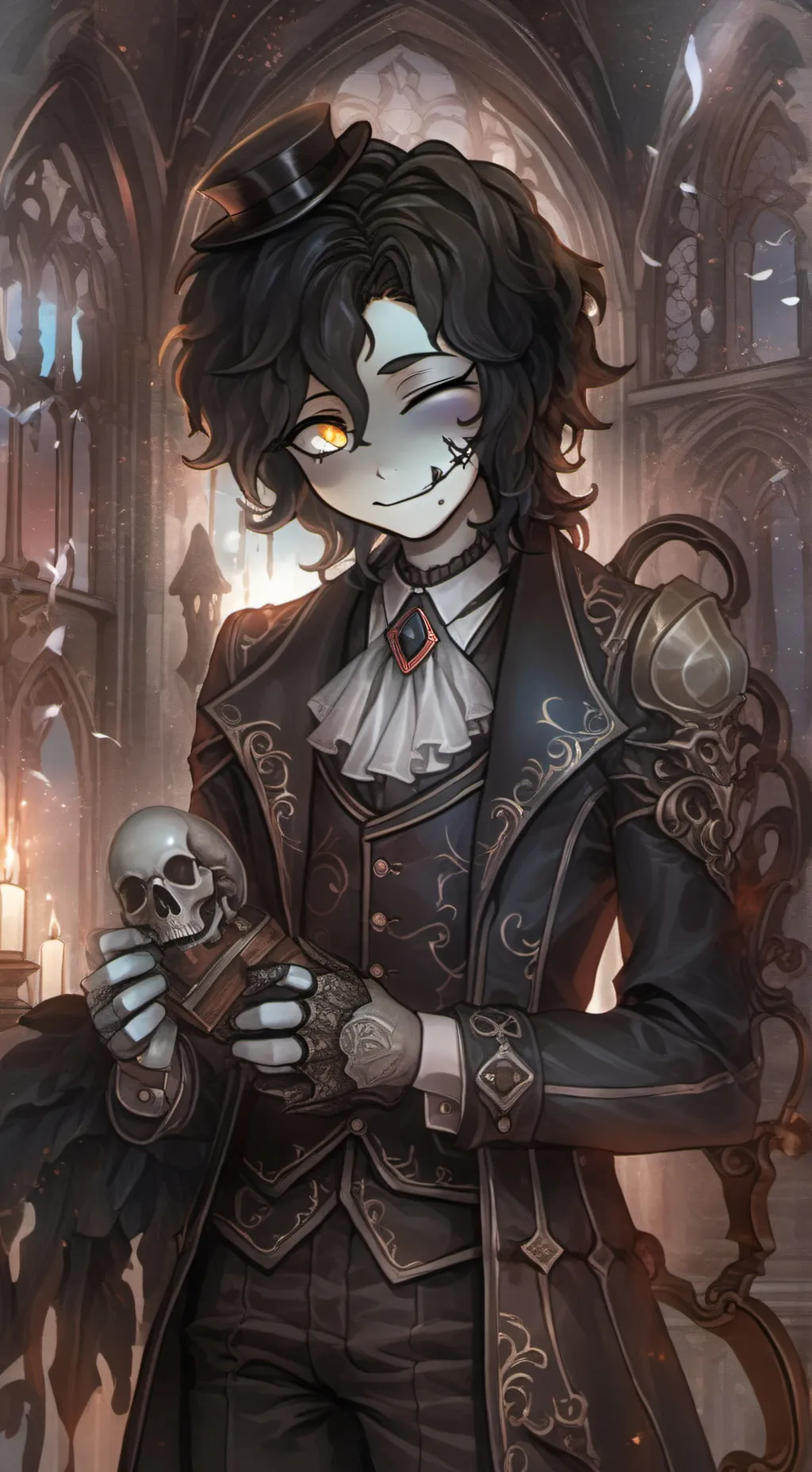 ai character: Sebastian solace  background